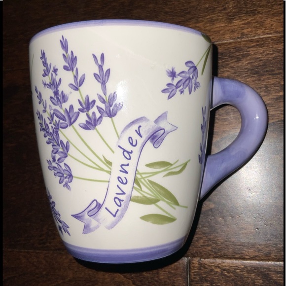 TII Collections Handcrafted Ceramic Lavender Coffee Mug Tea Cup - Picture 2 of 7